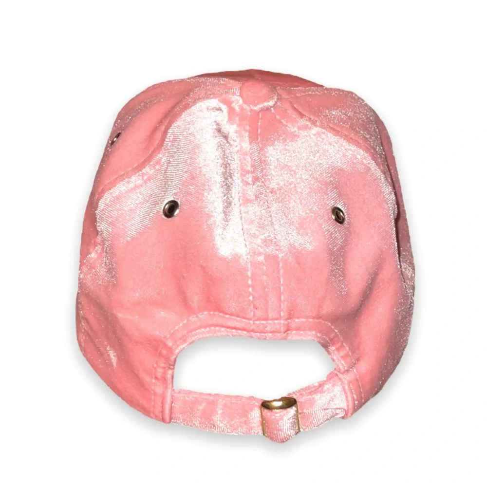 Juicy Couture Vintage Pink Velvet Embroidered Gold Logo 